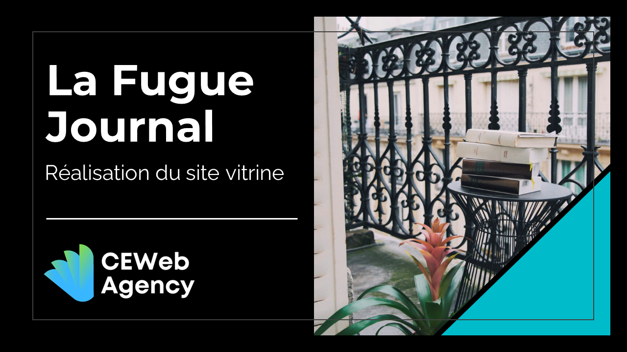 La Fugue Journal - Réalisation du site vitrine